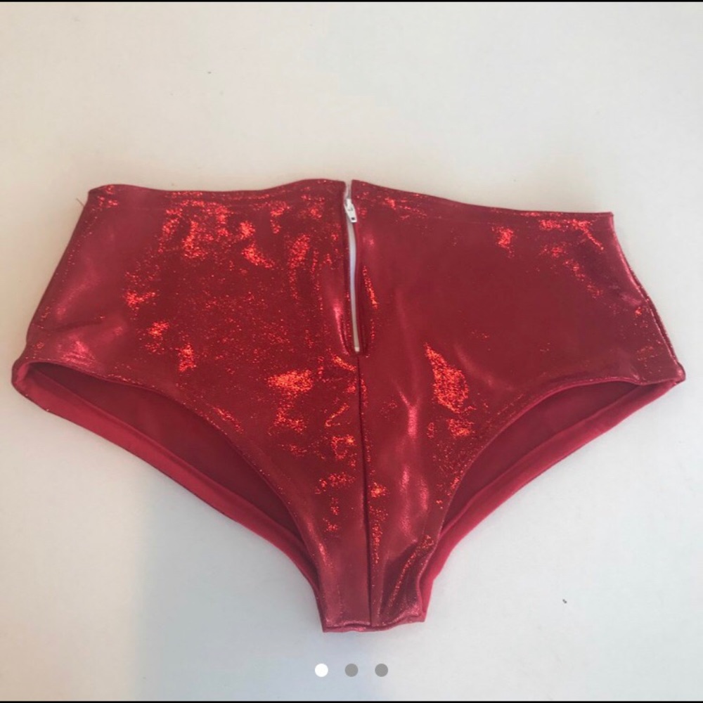 Red Hologram Rave Bottoms